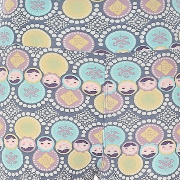 LuLaRoe TC Tall Curvy Nesting Doll Matryoshka Plus Size Leggings Pastel Size 1X - Picture 3 of 6
